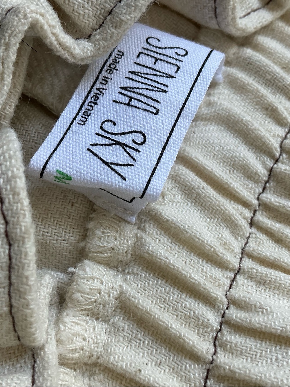 Sienna Sky Cream Paperbag Waist Tie Pants - Picture 9 of 10
